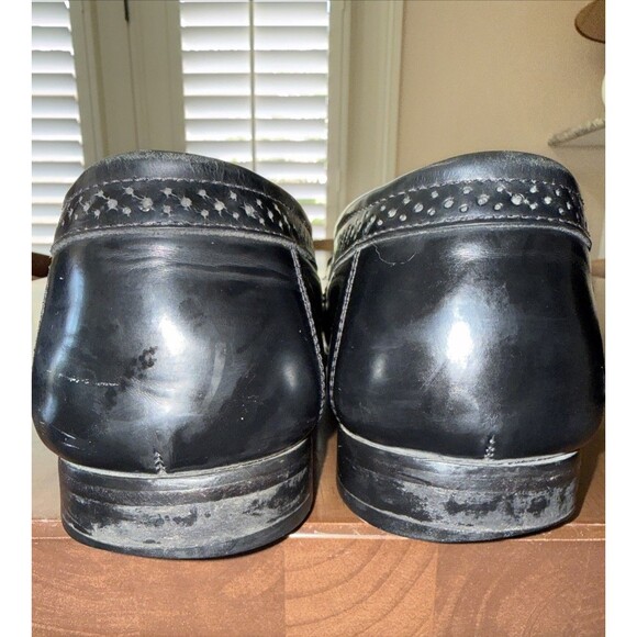 Bass Grammer Black Leather Tassel Kiltie Moc Toe Loafers Mens 9.5EE Wide Brazil main image 4
